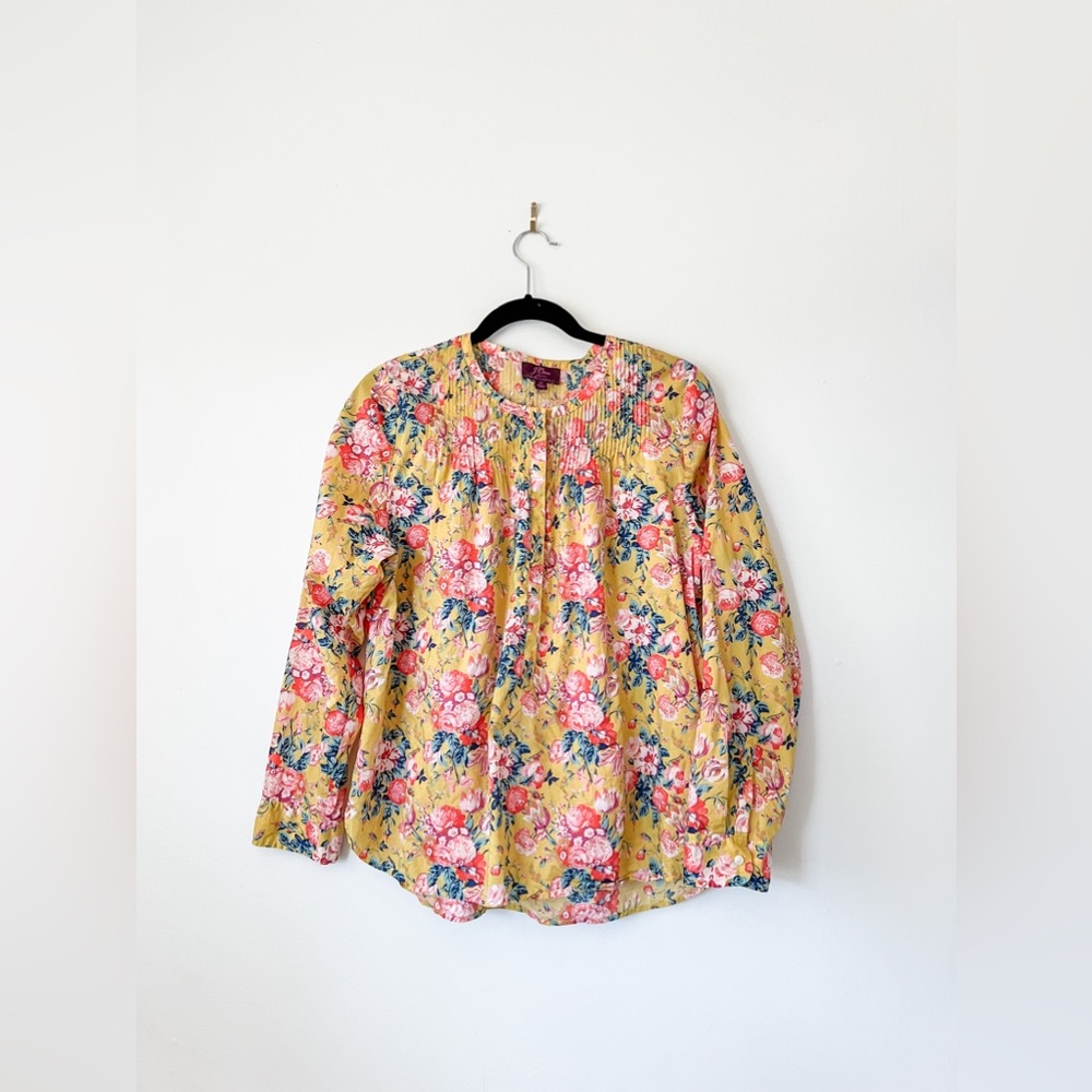 J crew liberty print popover, size 14